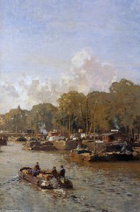 View On The Amstel — Cornelis Vreedenburgh