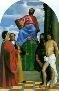 Saint Mark Enthroned — Titian, High Renaissance Style