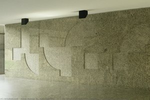 Granite relief from Brazilian Embassy in Buenos Aires, Argentina