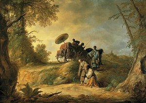 The Baptism Of The Eunuch — Aelbert Jacobsz Cuyp