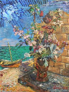 Flowers Near The Sea — David Davidovich Burliuk