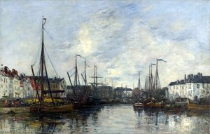 Brussels Harbour — Eugène Louis Boudin