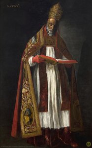 St. Gregory — Francisco De Zurbarán, Baroque