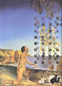 Dali Nude, In Contemplation Before The Five Regular Bodies — Salvador Dalí