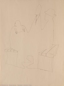 Chessmen #2 (study For Trash) — Benny Andrews