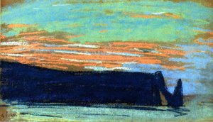Étretat, The Arch, And The Aval Cliff — Claude Monet