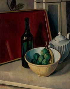 Still Life With Yellow Bowl And Fruit — Bernard Meninsky