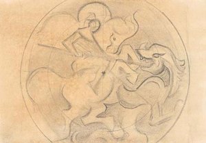 Sketch For ''light Conquers Darkness'' — Nicholas Roerich