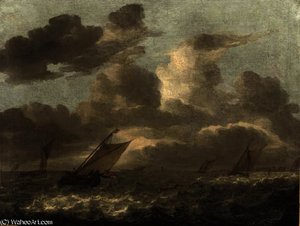 Shipping In Choppy Waters — Abraham Hendricksz. Van Beyeren, Baroque