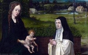The Virgin and Child with a Cistercian
