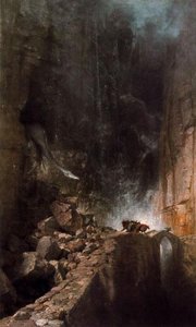Dragon Dans Un Défilé Rocheux — Arnold Böcklin