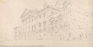 Harewood House, Yorkshire — Thomas Girtin
