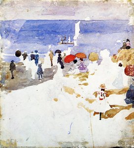 Sketch Figures On Beach (also Known As Early Beach) — Maurice Brazil Prendergast