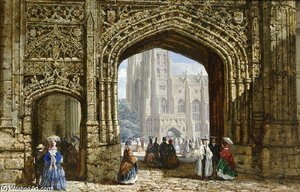 Canterbury Cathedral — Louise Rayner