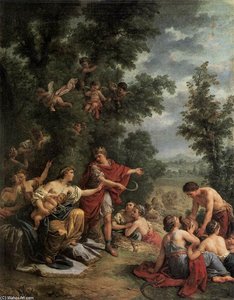 Ceres Teaching Agriculture To King Triptolemus — Louis Jean François Lagrenée