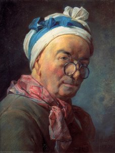 Self-portrait With Spectacles — Jean-baptiste-siméon Chardin