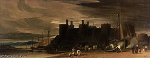 Conway Castle, Caernarvonshire, Wales — John Varley I (the Older)
