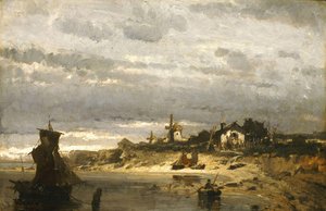Village On A Dutch Coast — Konstantinos Volanakis