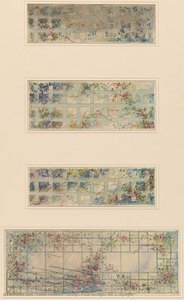 Four Designs For A Skylight — Louis Comfort Tiffany