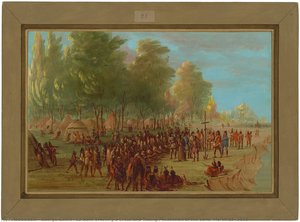 La Salle Erecting a Cross and Taking Possession of the Land. March 25, 1682