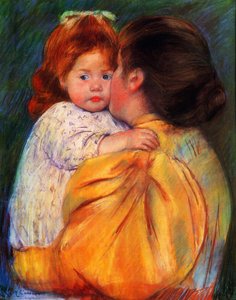 Maternal Kiss — Mary Stevenson Cassatt