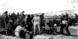 Peat Diggers In The Dunes — Vincent Willem Van Gogh, Realism