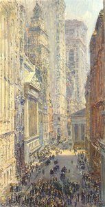 Lower Manhattan (broad And Wall Streets) — Frederick Childe Hassam