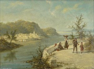 Italian Landscape With River