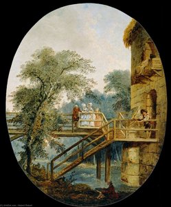 The Footbridge — Hubert Robert