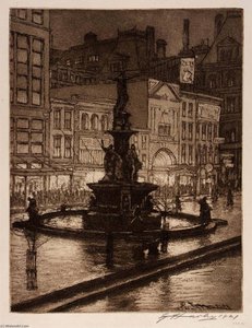 Fountain Square Night (cincinnati) — Edward Timothy Hurley