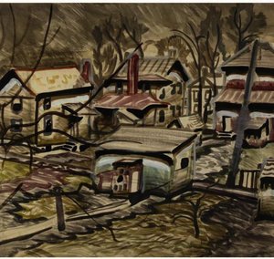 Small Houses From Backyard — Charles Burchfield