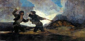 Fight With Cudgels — Francisco José De Goya Y Lucientes