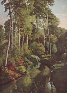 Forest Brook With Deer — Gustave Courbet, Contemporary Realism