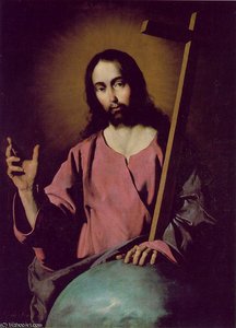 The Savior Blessing - - — Francisco De Zurbarán