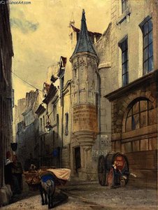 Maison de l'amiral coligny, rue bailleul, paris, france