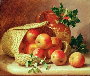 Still Life With Holly And Mistletoe — Eloise Harriet Stannard