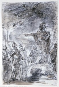 Scene From Ariosto — Jean-honoré Fragonard