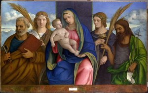 Madonna And Child With Saints — Giovanni Bellini