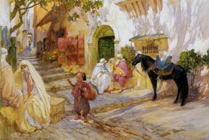 An Algerian Street — Frederick Arthur Bridgman