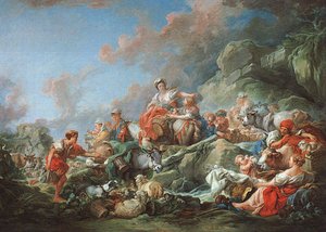 Returning From Market — François Boucher, Rococo