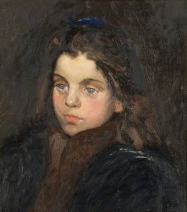 Girl With A Blue Bow — Albert Ranney Chewett