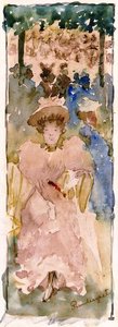 In The Park — Maurice Brazil Prendergast, Impressionism