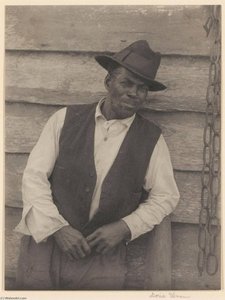 Man Leaning Against A Wall — Doris Ulmann