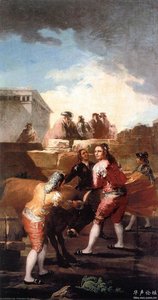 Fight With A Young Bull — Francisco José De Goya Y Lucientes