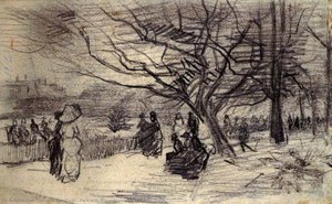 Park With Figures — Vincent Willem Van Gogh