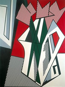 Pink Flowers — Roy Lichtenstein