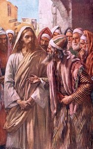 The Question Of The Sadducees — Harold Copping