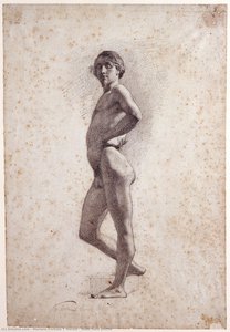 Nude Male Profile — Mariano Fortuny Y Marsal