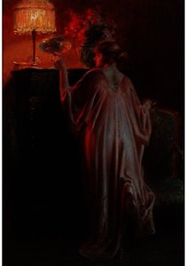 Interior Scene With A Young Woman — Delphin Enjolras