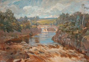 Waterfall In Teesdale — Reginald Grenville Eves